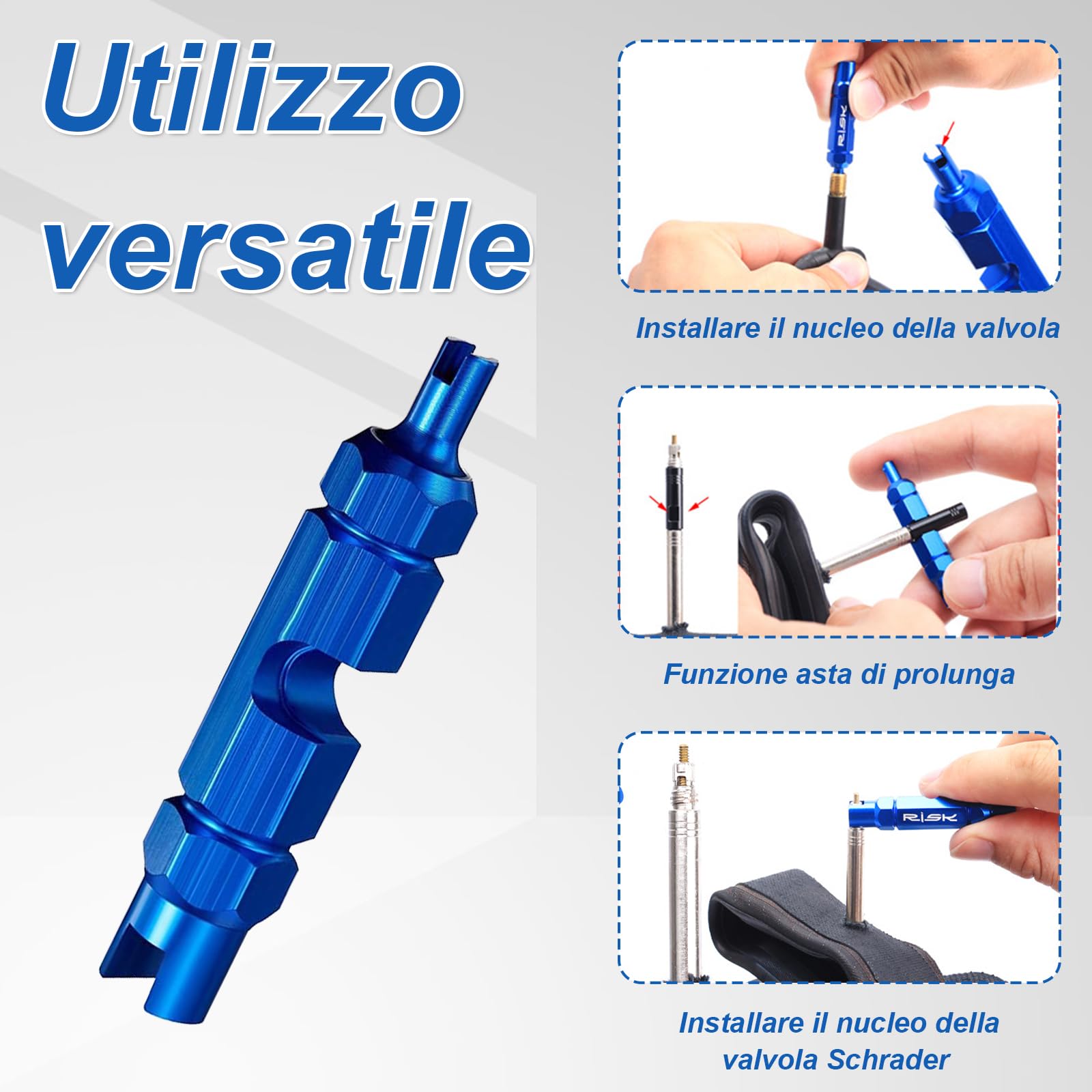 Siringa Per Sigillante Tubeless BORISCA Da 60ml - Kit Completo Con Accessori Per MTB E Bici - Foto 11