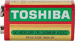 Bateria Zinco 9V 6F22KG Toshiba