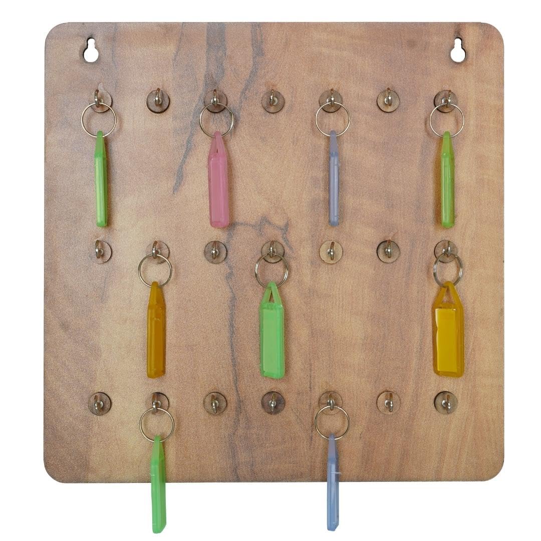 Rkoing Wall Mounted Key Holder 21 Hooks MDF Wood Key Chain Holder for Home, Office, Living Room & Entrance Décor, Color - Beige… (Beige) (B0BWJG5M27) Amazon Price History, Amazon Price Tracker