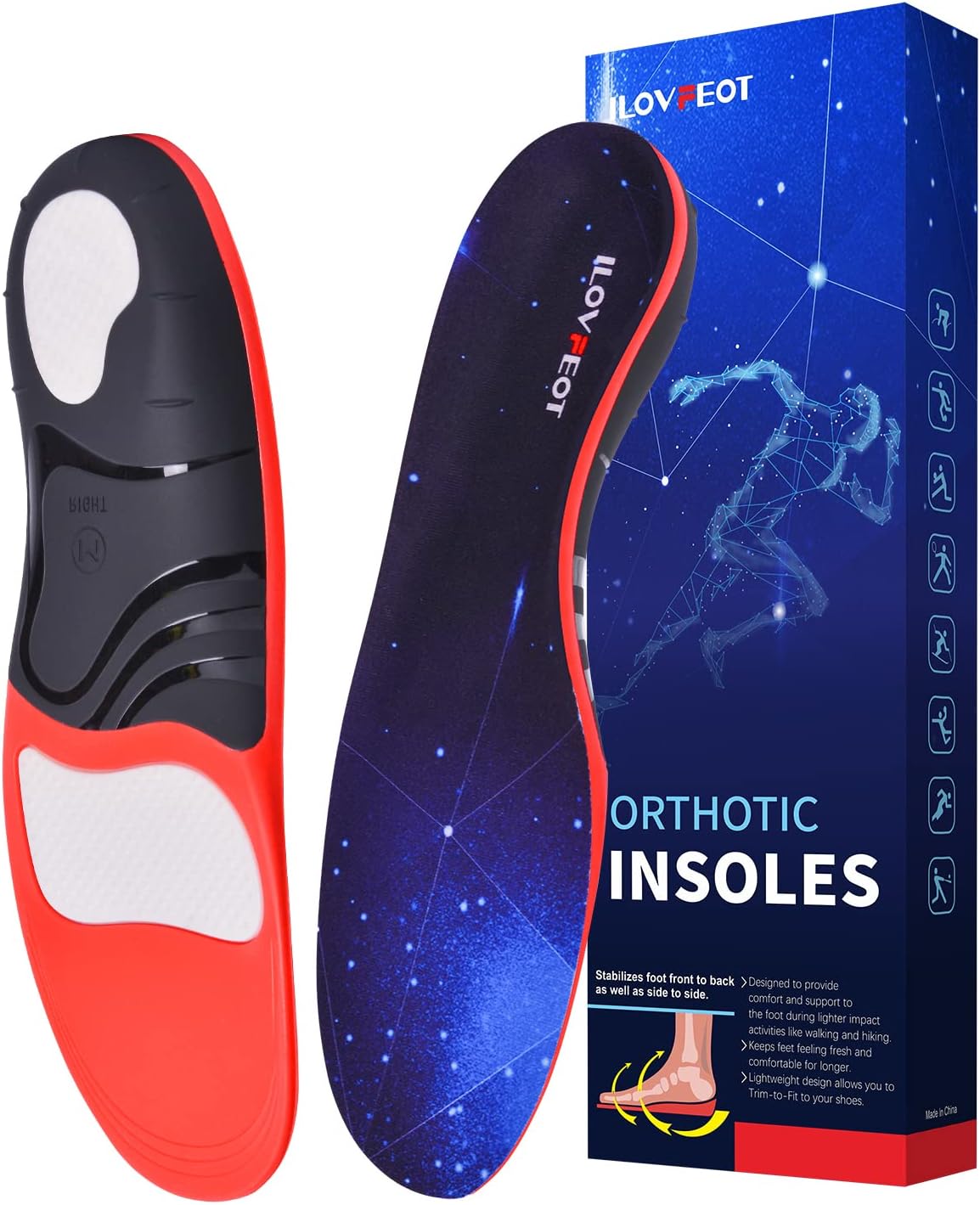 Plantar Fasciitis Insoles Arch Support Orthotic Inserts