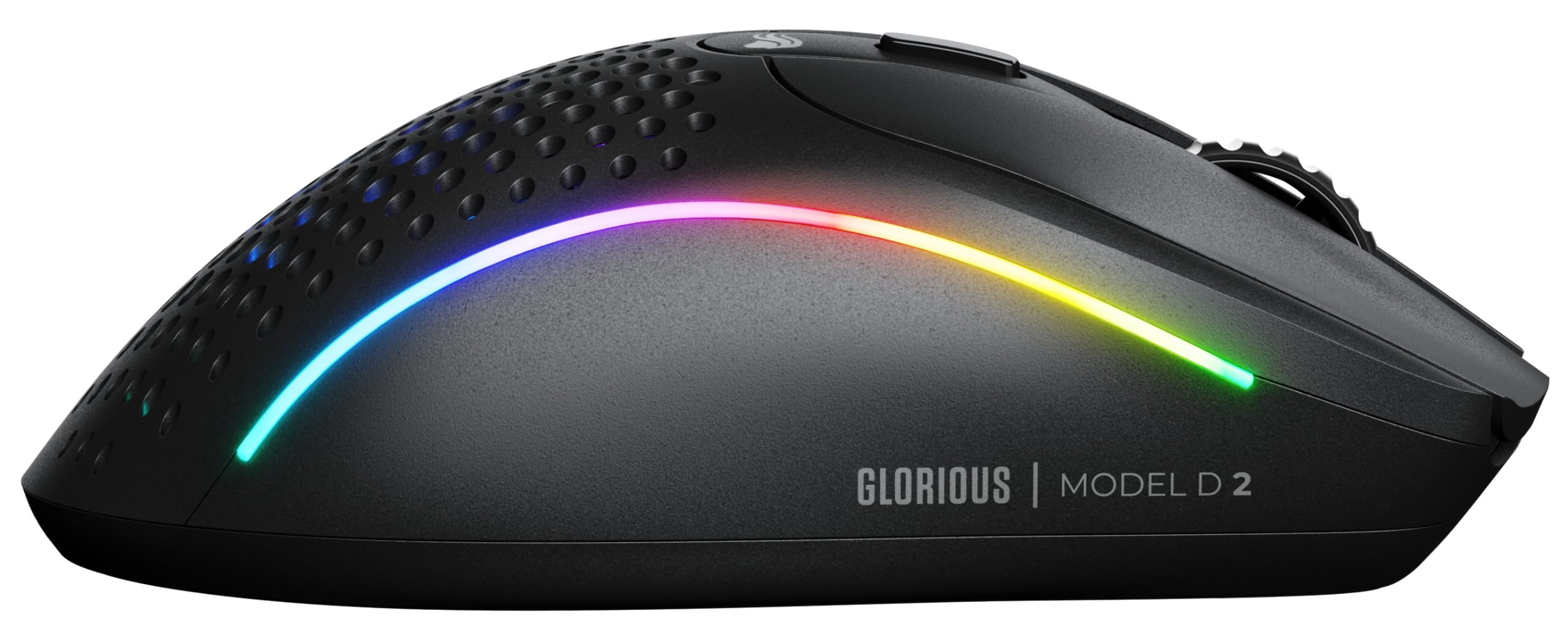 GLORIOUS Model D 2 Wireless Ratón Gaming Ergonómico Ligero (Negro) | Conectividad híbrida 2.4 GHz y Bluetooth, sensor BAMF 2.0 26K, switches 80M clics, tecnología Motion Sync, batería larga