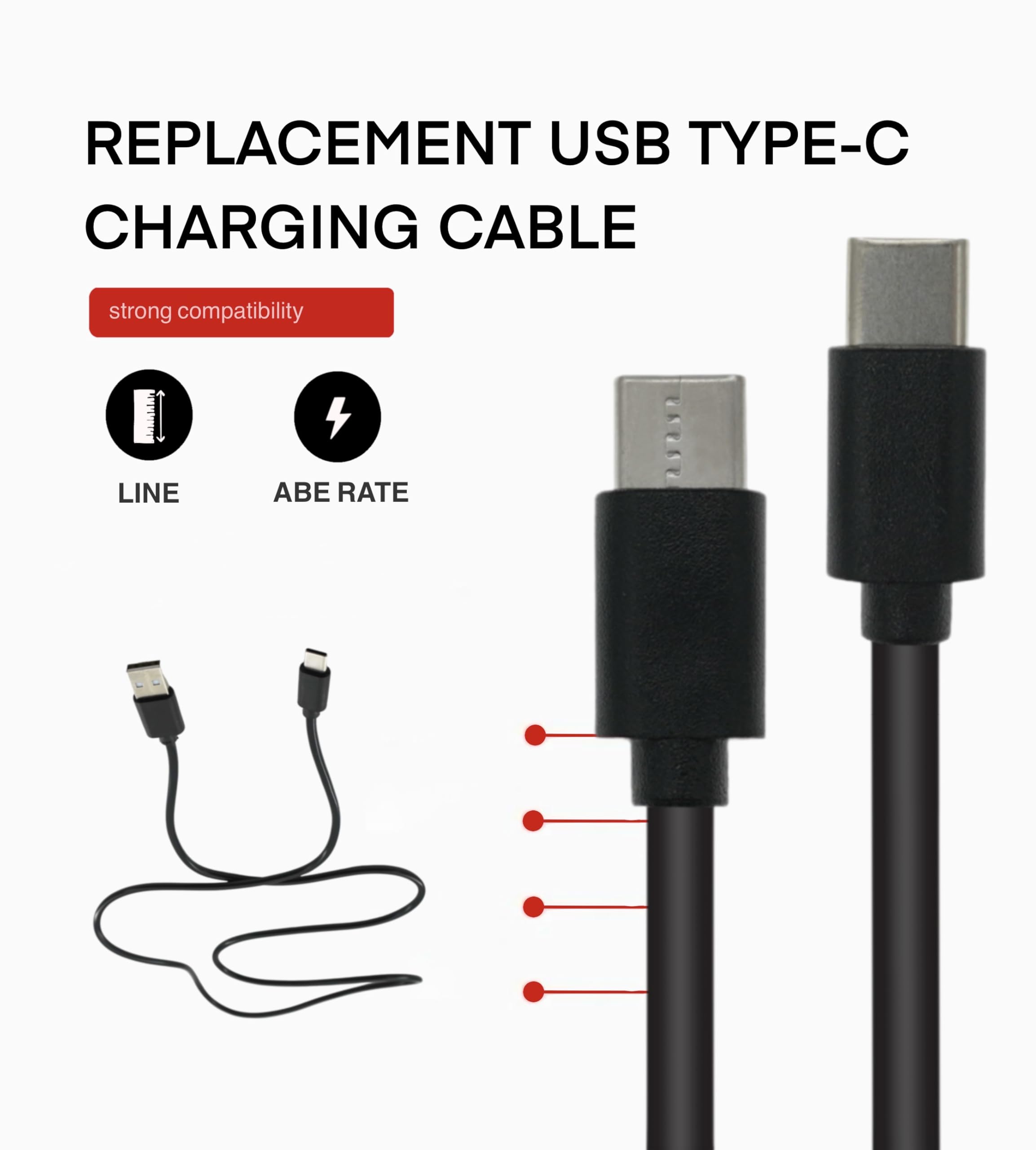 Amazon.com: Replacement USB Type C charger charging cable