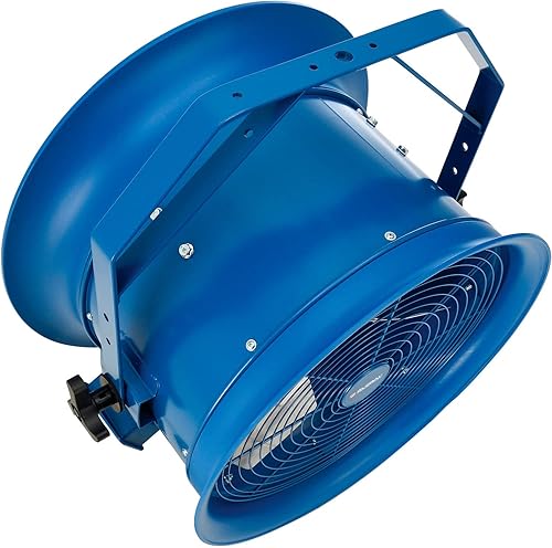 Miniatura 3 de Global Industrial Ventilador de muelle de alta velocidad de 18" con soporte de yugo, 7700 CFM, 115240V, ventilador de tambor de alta velocidad, 1