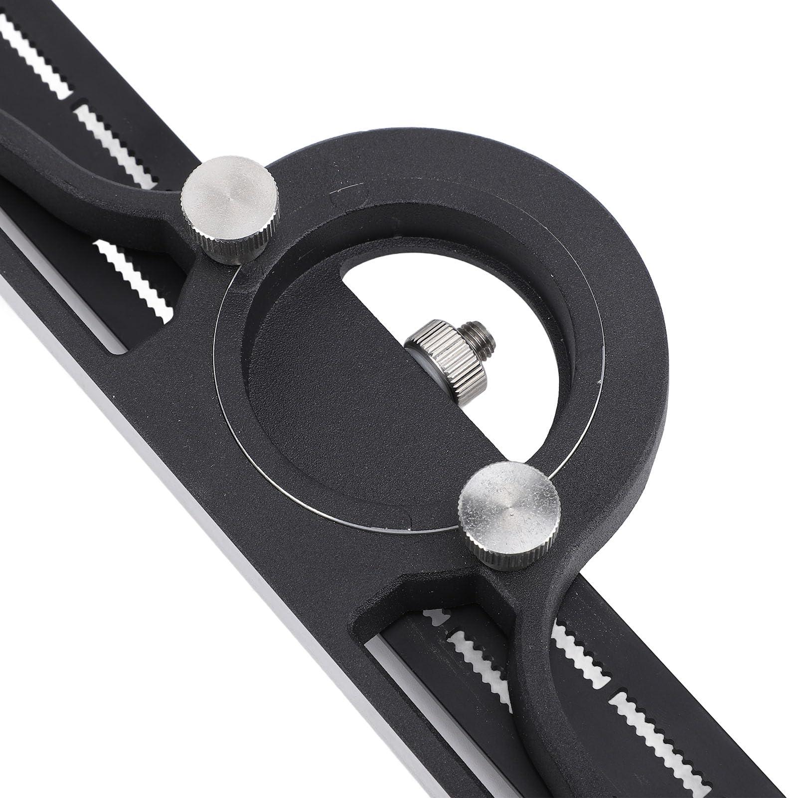 Équerre combinée de 20 pouces, règle d’angle combinée coulissante à rotation de 360 degrés, outil de mesure à double échelle en alliage d’aluminium pour le travail du bois et du