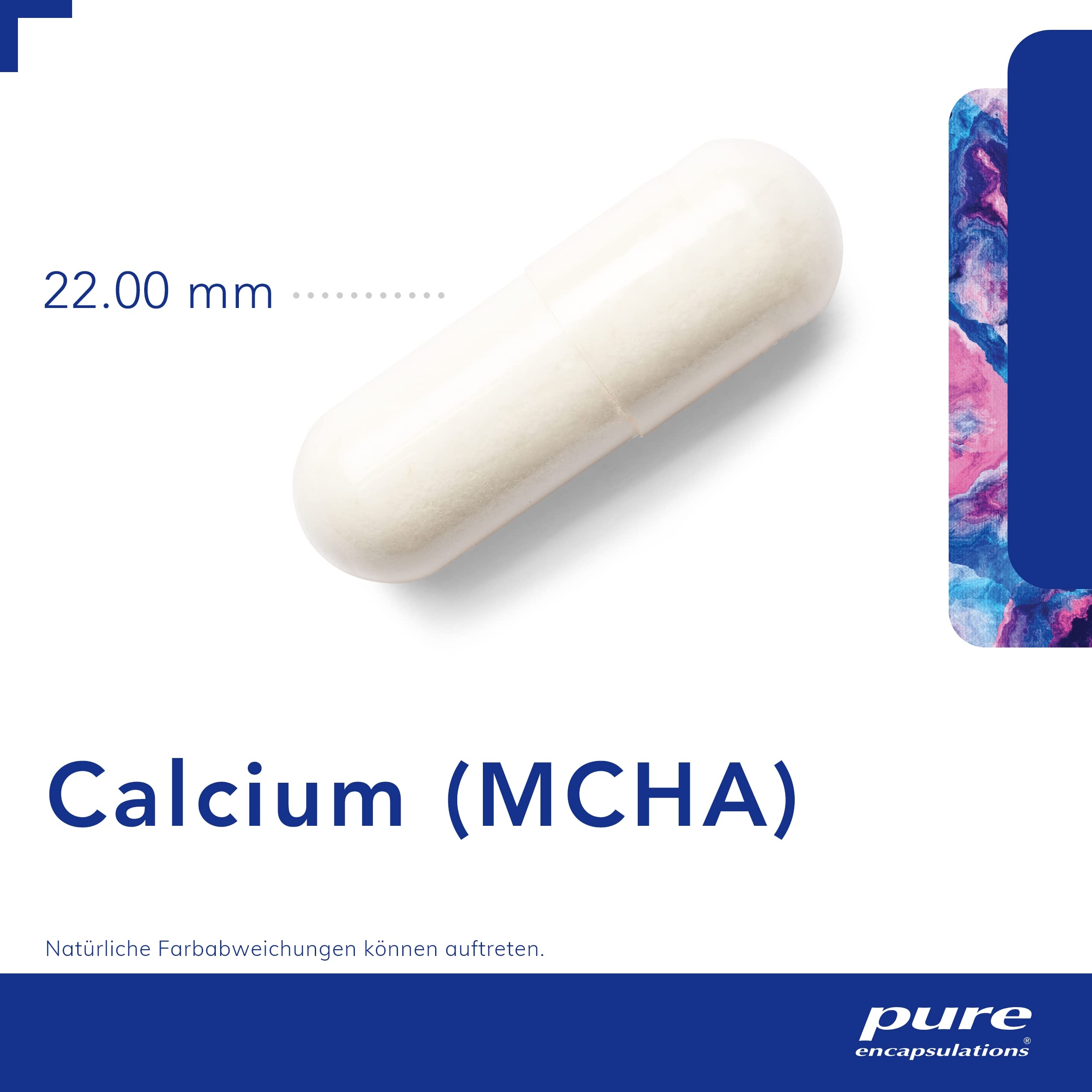 Pure Encapsulations - Calcium MCHA - Mineralstoffe zur Unterstützung der Knochen und Zähne - 90 Kapseln