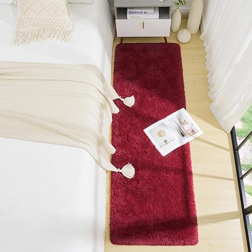 Vista 309 de BENRON Alfombras suaves para dormitorio, 2 x 6, lavables para pasillo, entrada, cocina, dormitorio, alfombra mullida para decoración de habitación