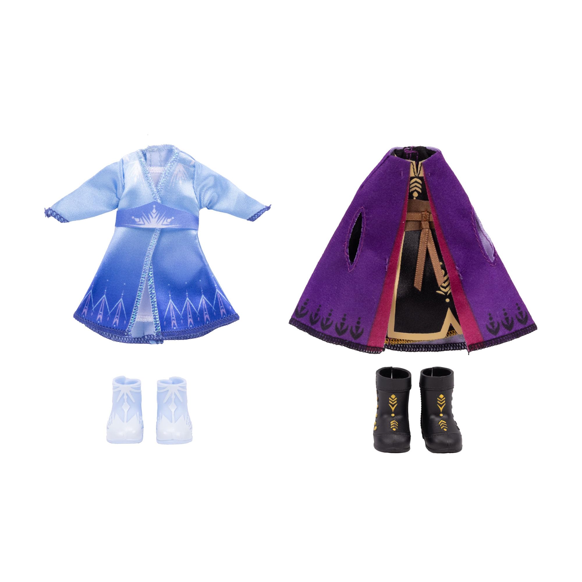 Disney Frozen Elsa & Anna Extra Fashions drobny zestaw upominkowy firmy Jakks Pacific – oficjalnie licencjonowany przez Disney, dla dziewczynek z dodatkowymi strojami