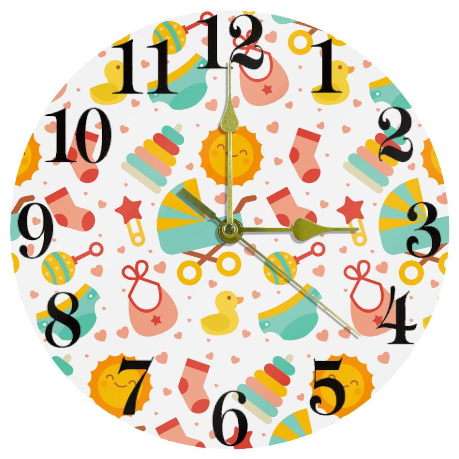 Horloge murale avec motif de bébé pour créer un nid douillet