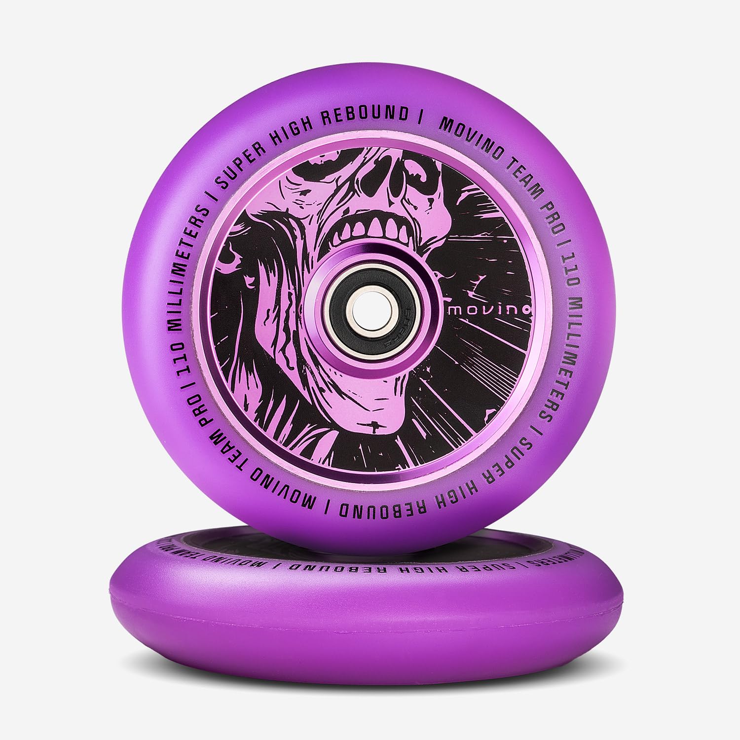 Movino Stuntstep Wielen Reservewielen 2 Stuks 110 Mm Aluminium Polyurethaan Super High Rebound 100 Kg Belastbaar Full Core Skull Rood Movino Stuntstep Wielen Reservewielen 2 Stuks 110 Mm Aluminium Polyurethaan Super High Rebound 100 Kg Belastbaar Full Core Skull Rood