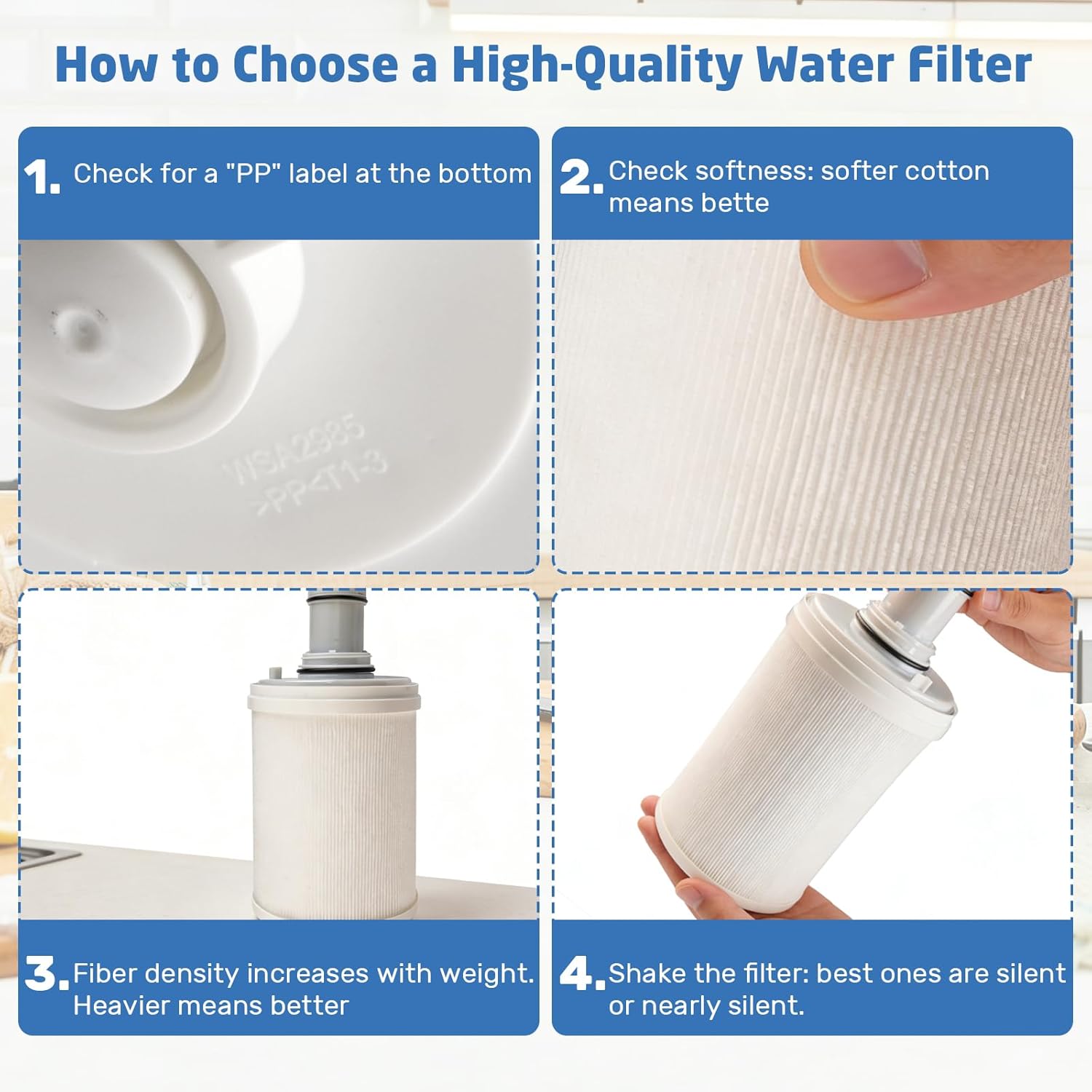 100186 Water Filter Compatible with Amway eSpring Water Purifier, 1320 gal, CTC Activated Carbon Effectively Adsorbs Odors & Harmful Elements like Fluoride, Retains Essential Minerals