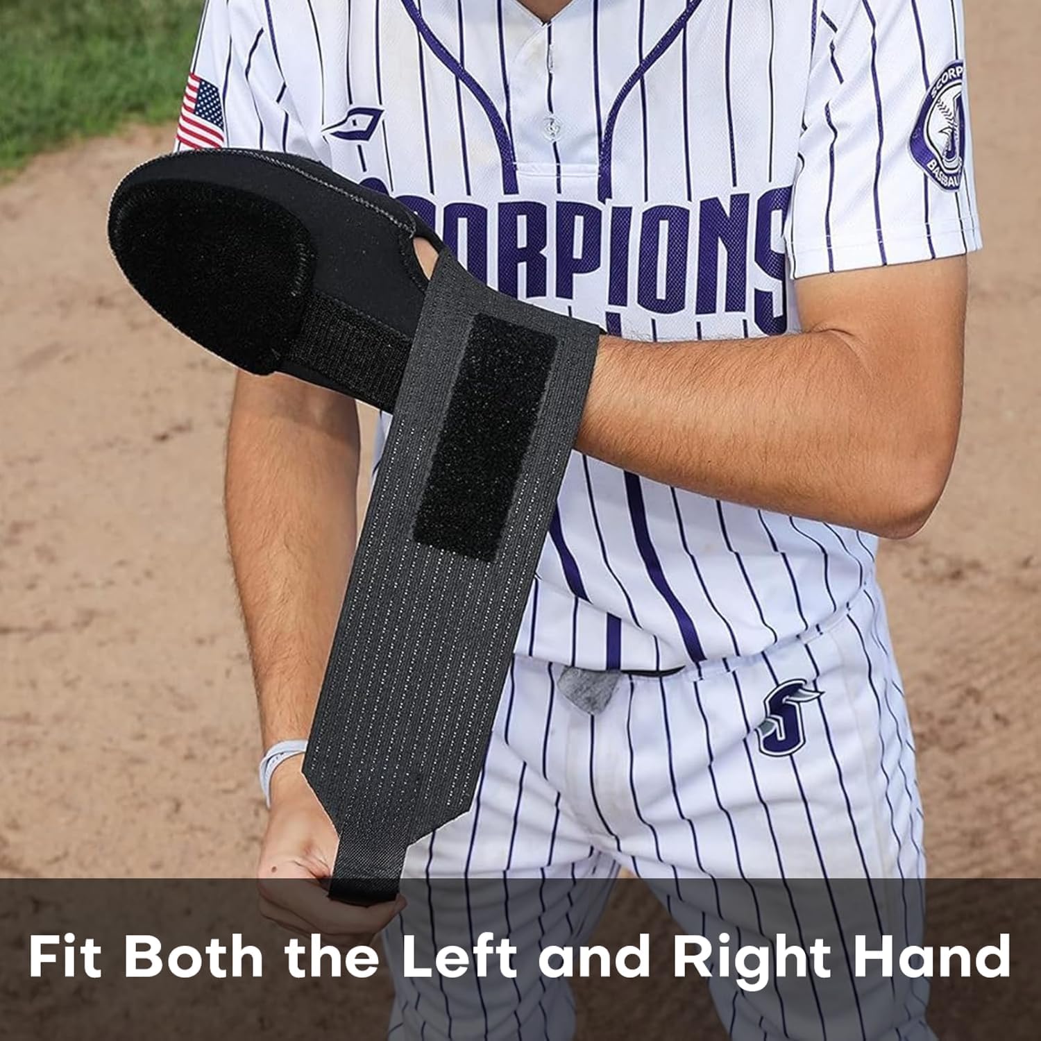 Sliding Mitt - Baseball & Softball, Slider Gloves, Universal Right/Left Hand, Youth & Adult, Soft Breathable with Protective Shield, Lightweight & Durable, Adjustable Strap - Image 6