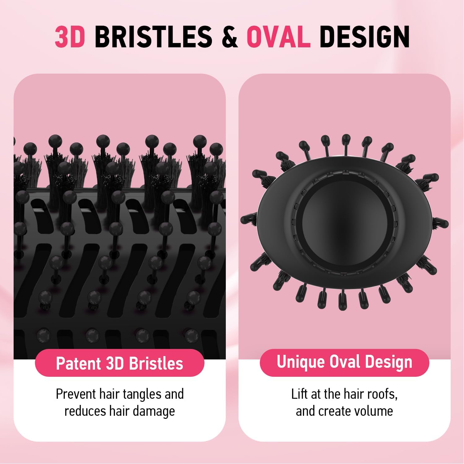 Hair Dryer Brush Blow Dryer Brush in One, MiroPure 4 in 1 Hair Dryer and Styler Volumizer with 4 Speed Temp Settings, Hot Air Brush with Oval Barrel for All Hair Style and Fast Drying, Gold