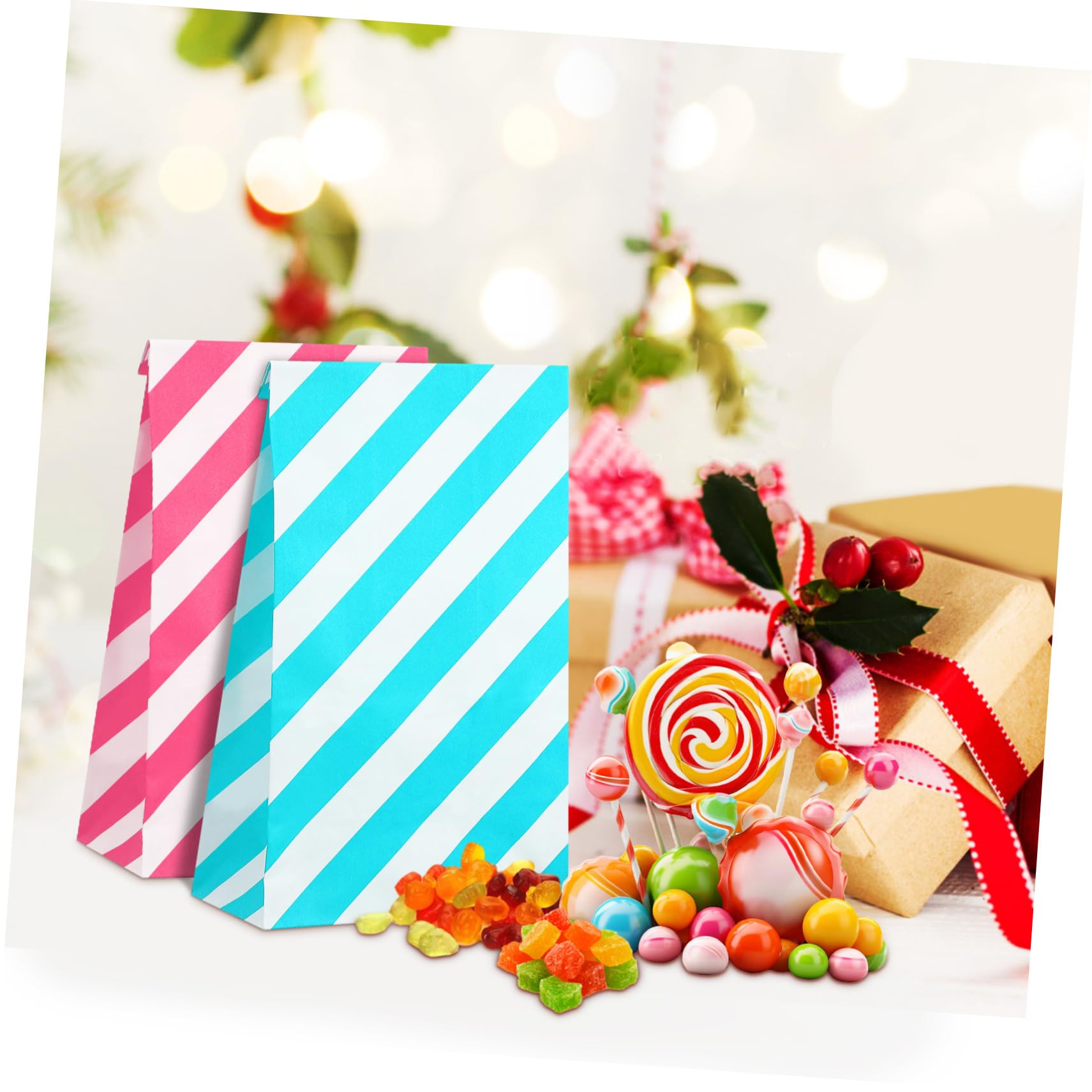 HAMPPLIES 80piezas Papel Para Bolsas De Dulces Pequeñas Bolsas De Fiesta De Colores Para Golosinas De Obsequio Para Fiestas