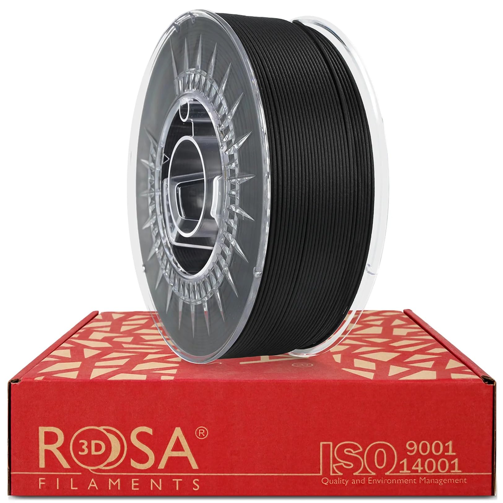 ROSA3D ASA + 5 Kevlar Filament 1.75 mm für 3D Drucker, Schwarz 1 kg