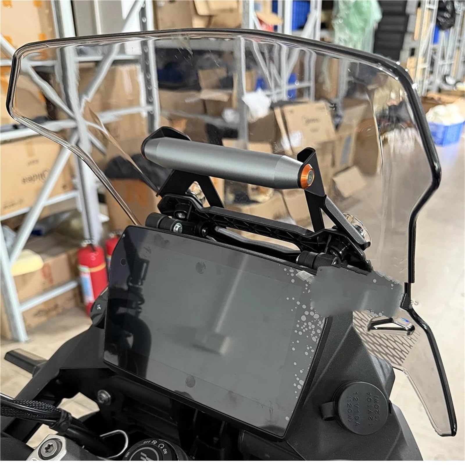 Motocyklowy uchwyt do nawigacji Pasuje do akcesoriów motocyklowych Voge DS900X Uchwyt na telefon GPS Stojak nawigacyjny Stojak na amortyzatory Uchwyt na telefon(GPS installation)