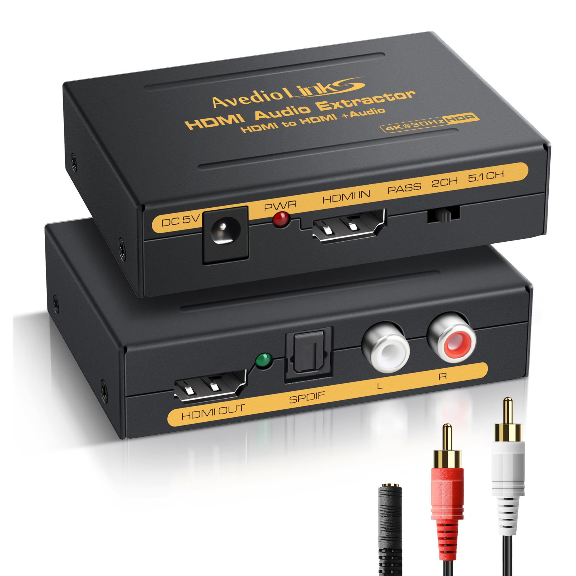 4K HDMI Audio Extractor Splitter, avedio links 1080P HDMI to HDMI