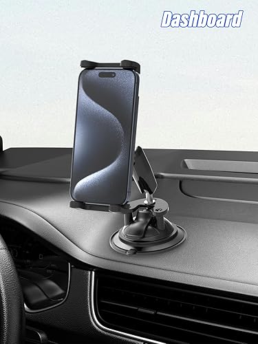 Miniatura 8 de Soporte de metal para tablet de automóvil, con ventosa, para parabrisas de automóvil, rotación de 360 con ajuste para iPad ProAirMini, Galaxy Tab,