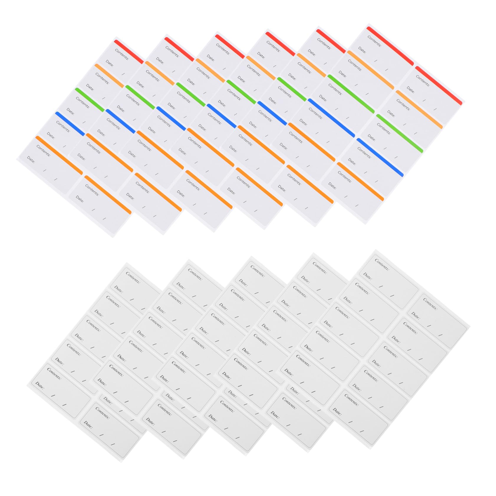 100 Hojas Etiquetas Reutilizables para Congelador Adhesivas y Removibles con Colores Atractivos para Organizar Alimentos y Fechas Envases de Cocina y Refrigerador Fáciles de