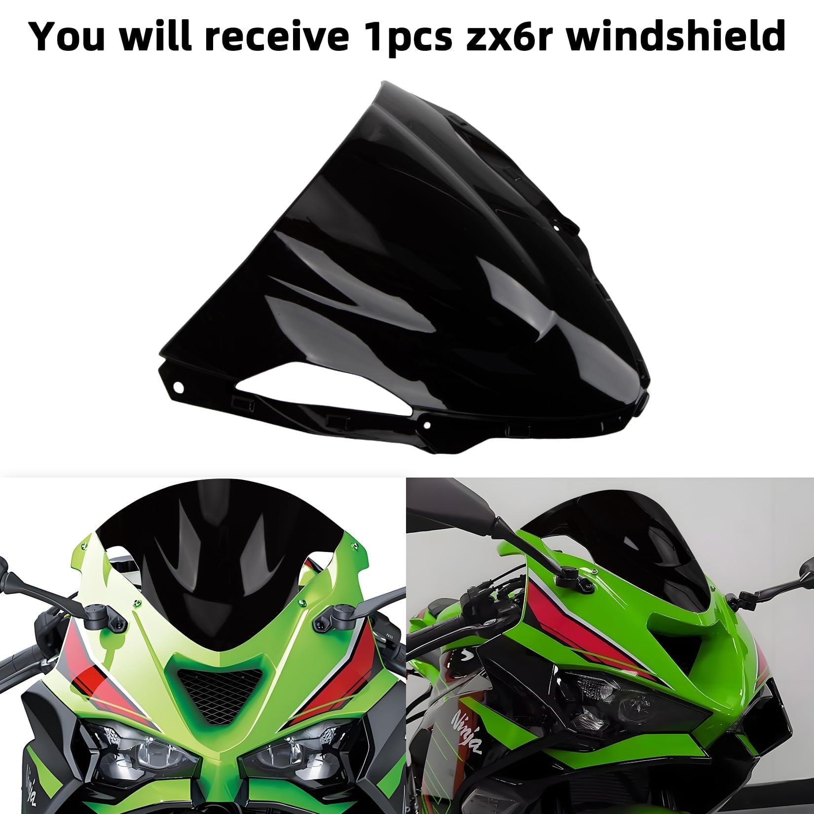 Moto Pare-Brise Pour Kawasaki Pour Ninja Pour ZX6R Pour ZX-6R