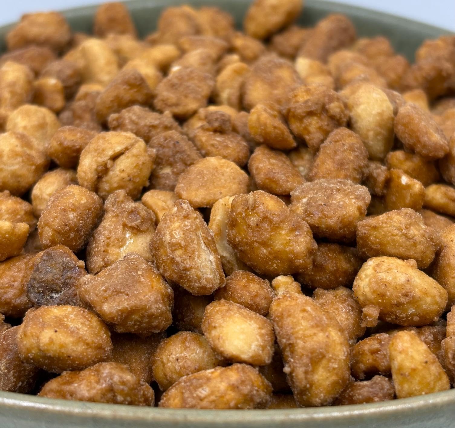 NULTHY 500g - Cacahuetes Caramelizados con Miel y Canela, Snack Dulce Crujiente, Frutos Secos Garrapiñados