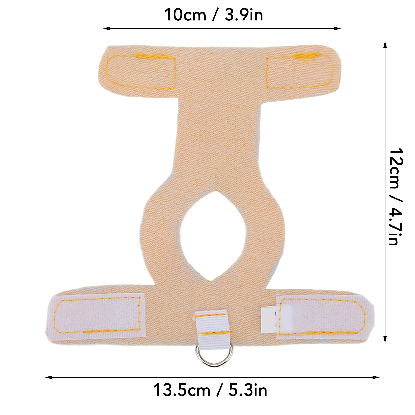 Bird Harness Vest Artificial Leather Leash with Handle for Cockatiels Parakeets for Bird Lovers (L) - Image 2