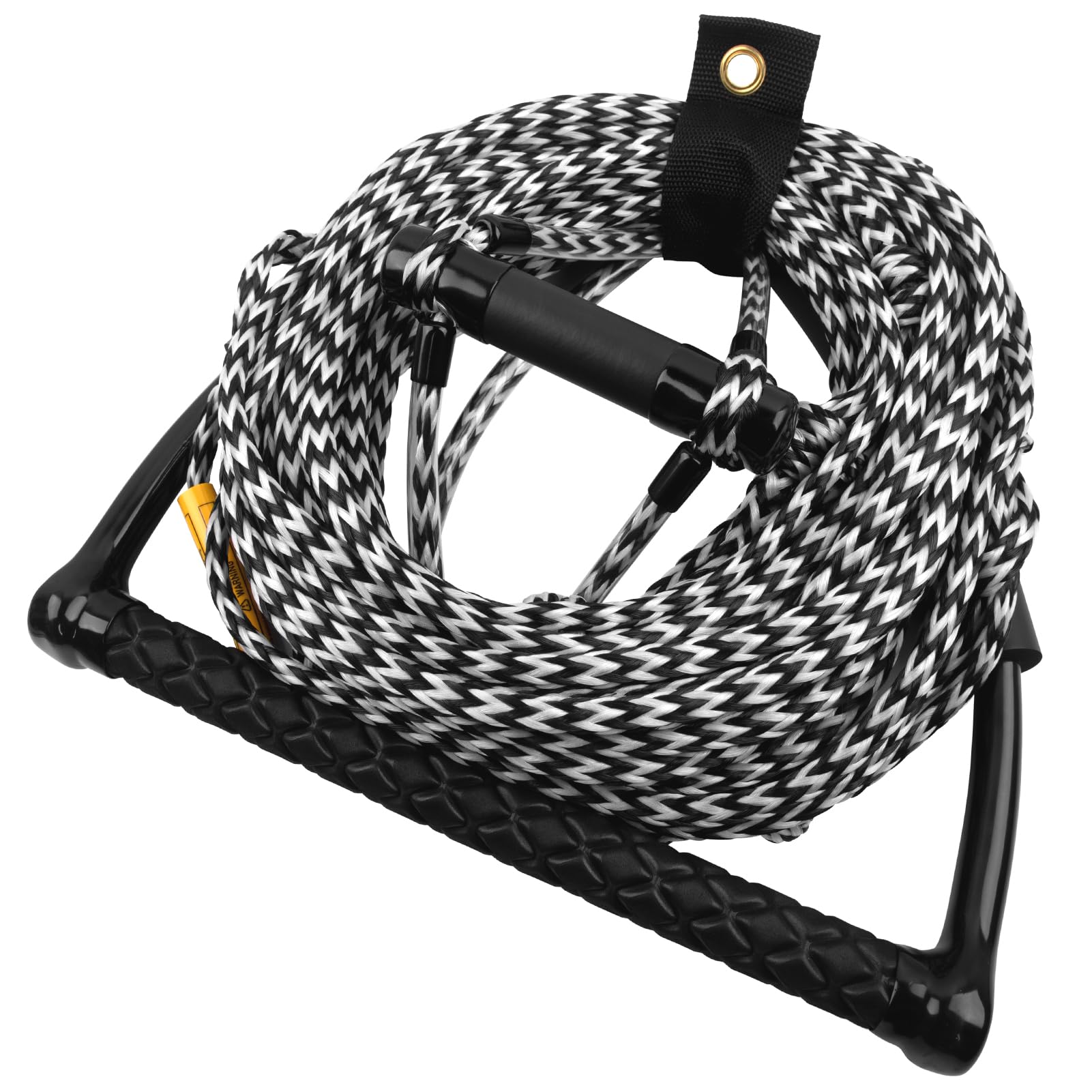 Obcursco 75ft Ski Rope, 5-Section Watersports Ropes with EVA Handle for Wakeboard, Water Ski and Kneeboard