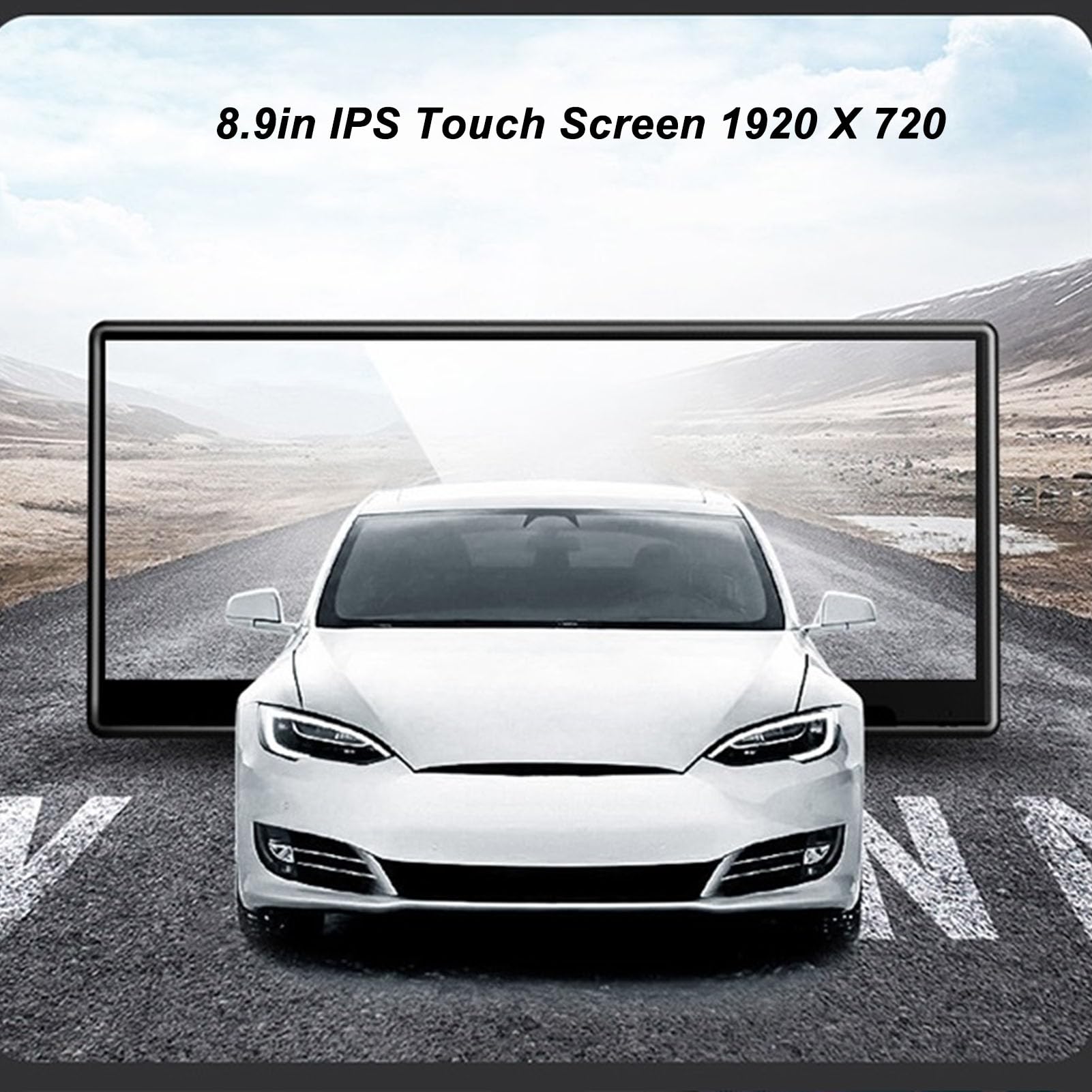 Dash LCD Display, 8.9in HUD Dashboard Carplay for Auto Easy to Read for Y (ZIZEV128xr3wyah-11)