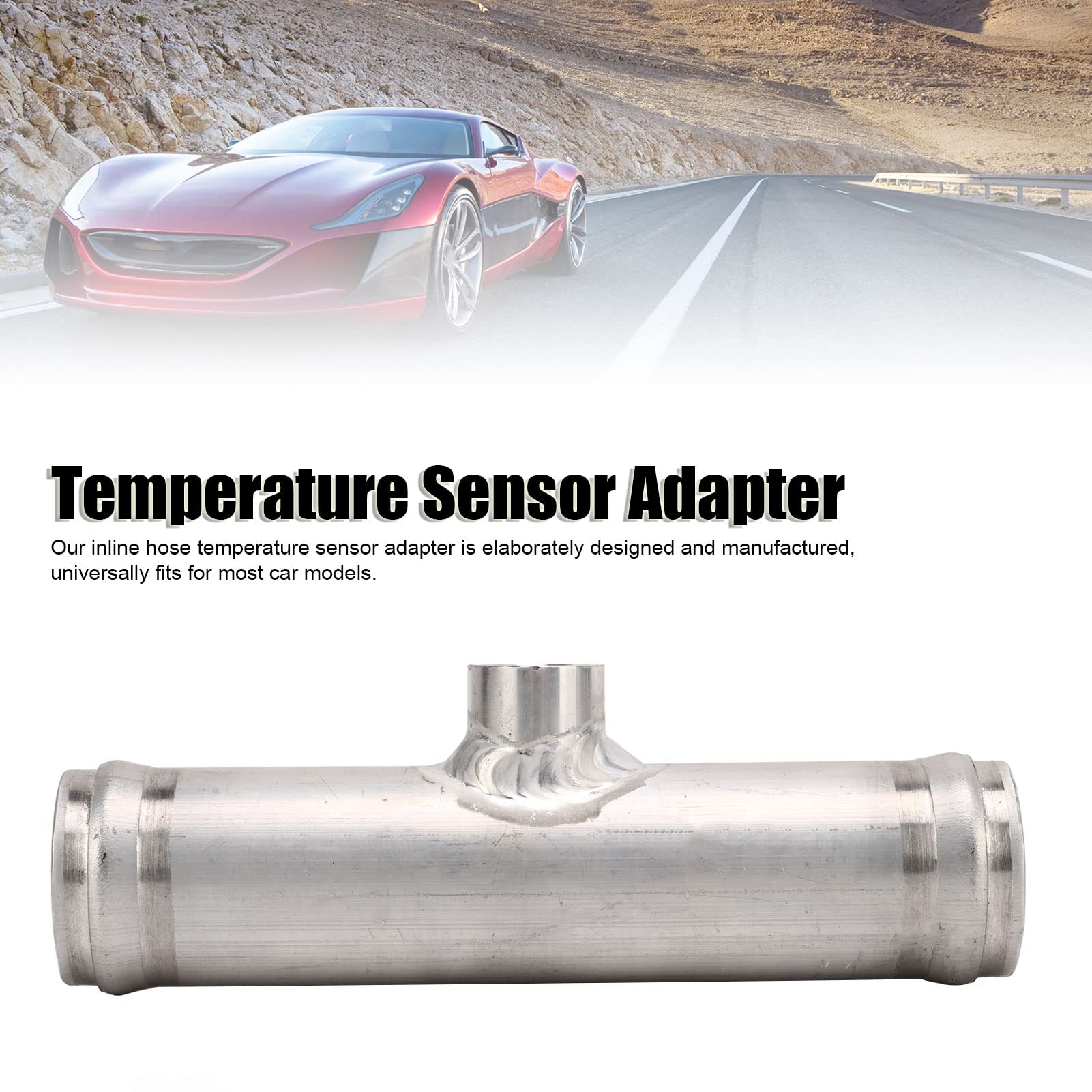 Inline Adapter Czujnika Temperatury Węża Chłodnicy 3/8 Cala NPT Heavy Duty Inline Adapter Czujnika Temperatury Węża Uniwersalnie Pasuje do Większości Samochodów