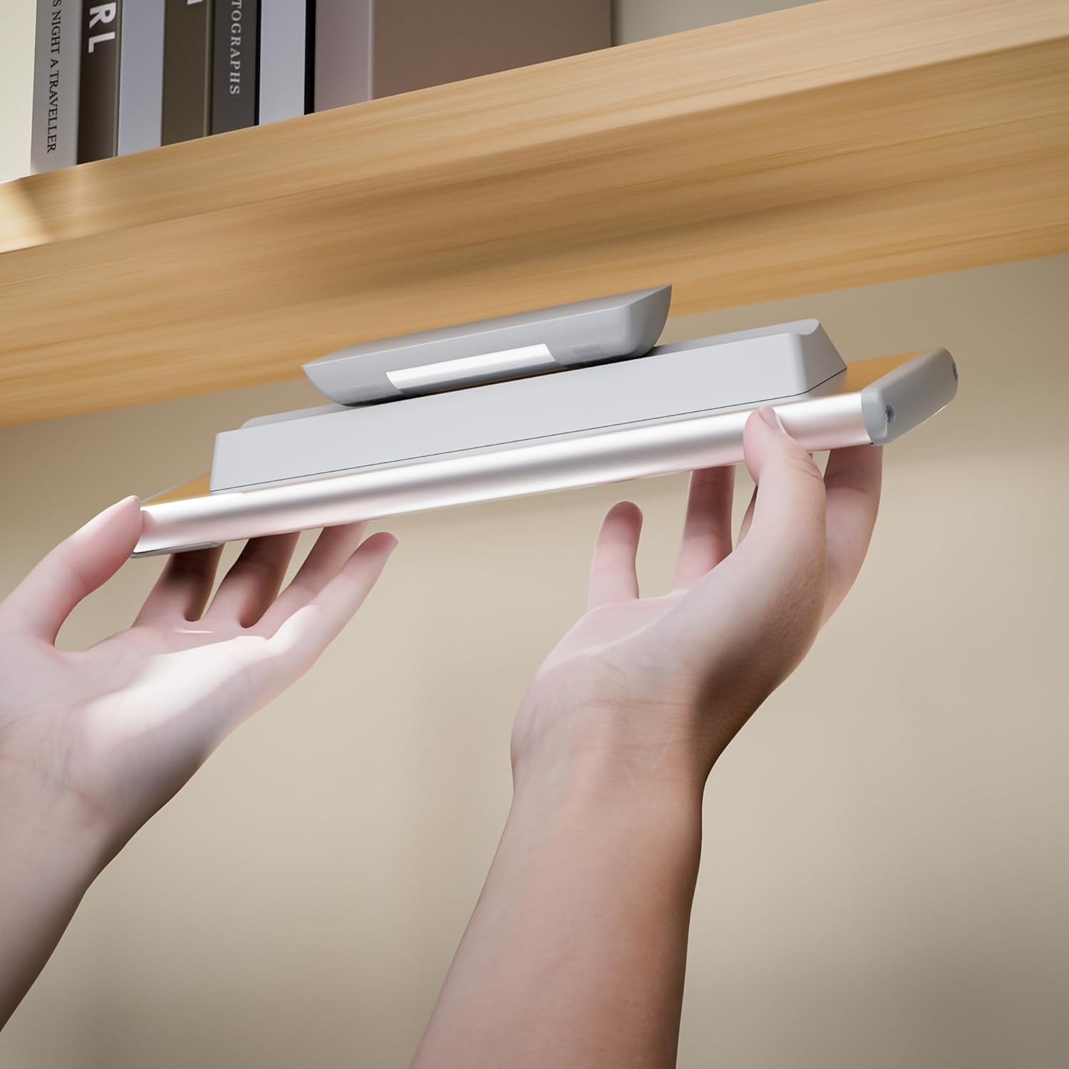 Rotatable Under Cabinet Lights Magnetic Stickys - Replacement Magnetic Strips with Adhesive Backing for Under Cabinet Lighting,Increase The Lighting Angle of Cabinet Lights, Tools (NOTwith Light