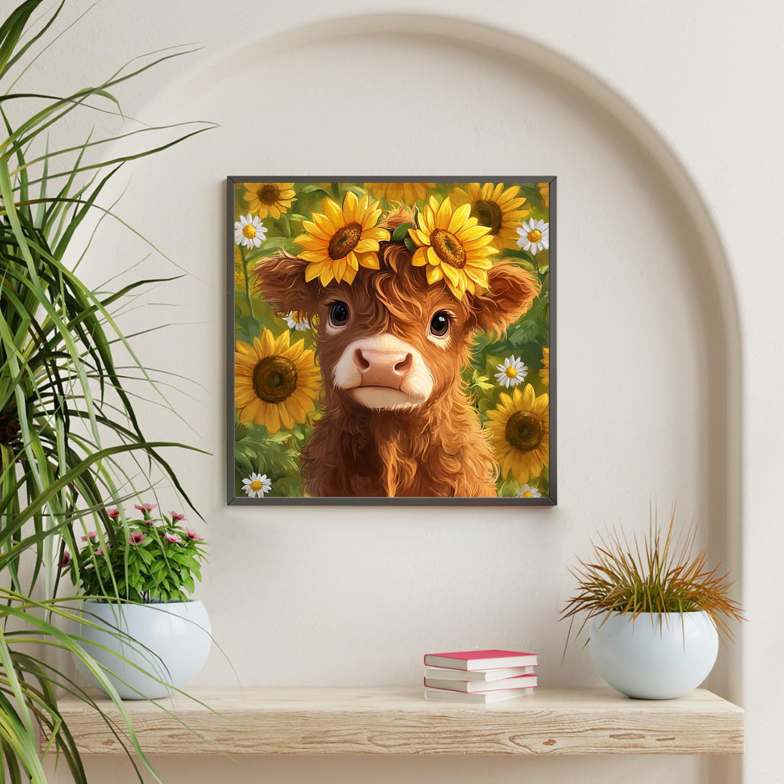 Highland Cow Diamond Painting Kit - Beginner Friendly -7