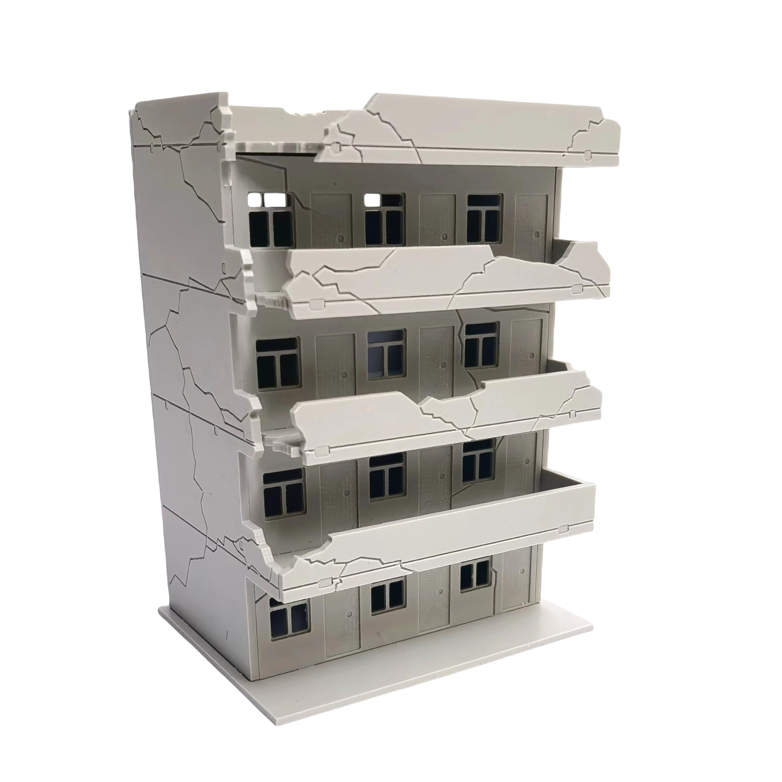 Mycity 1: 144 Small Residential Building Battle Damaged Building, Model Scene (A)