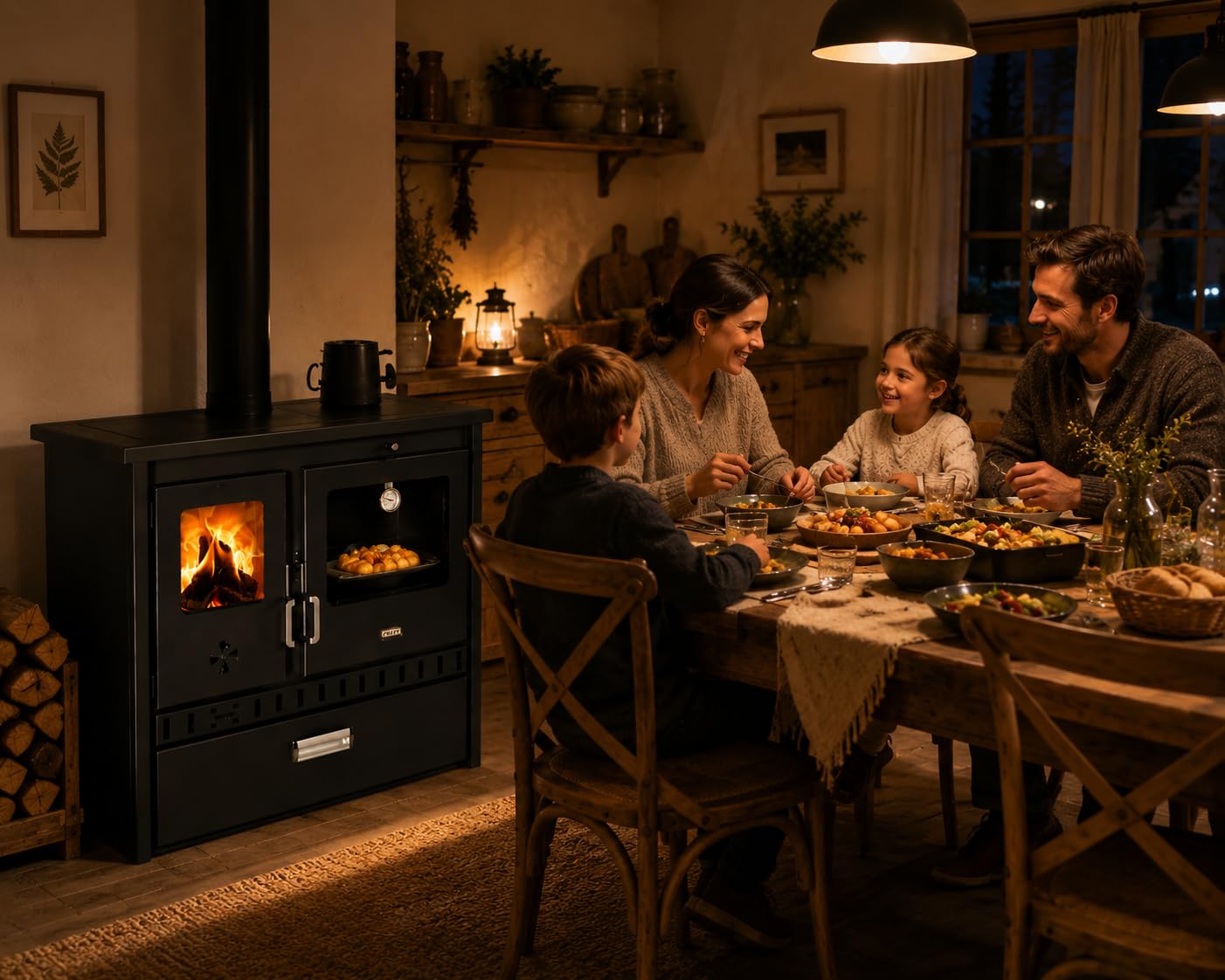 Prity 1P36 D - Stufa a legna da 10 kW