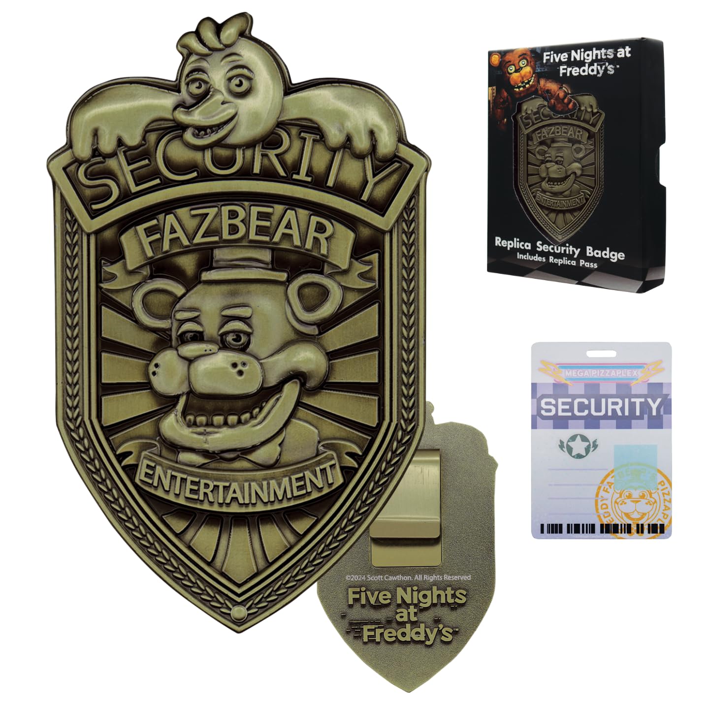 FaNaTtik Five Nights at Freddy's Replica Security Badge – Limited