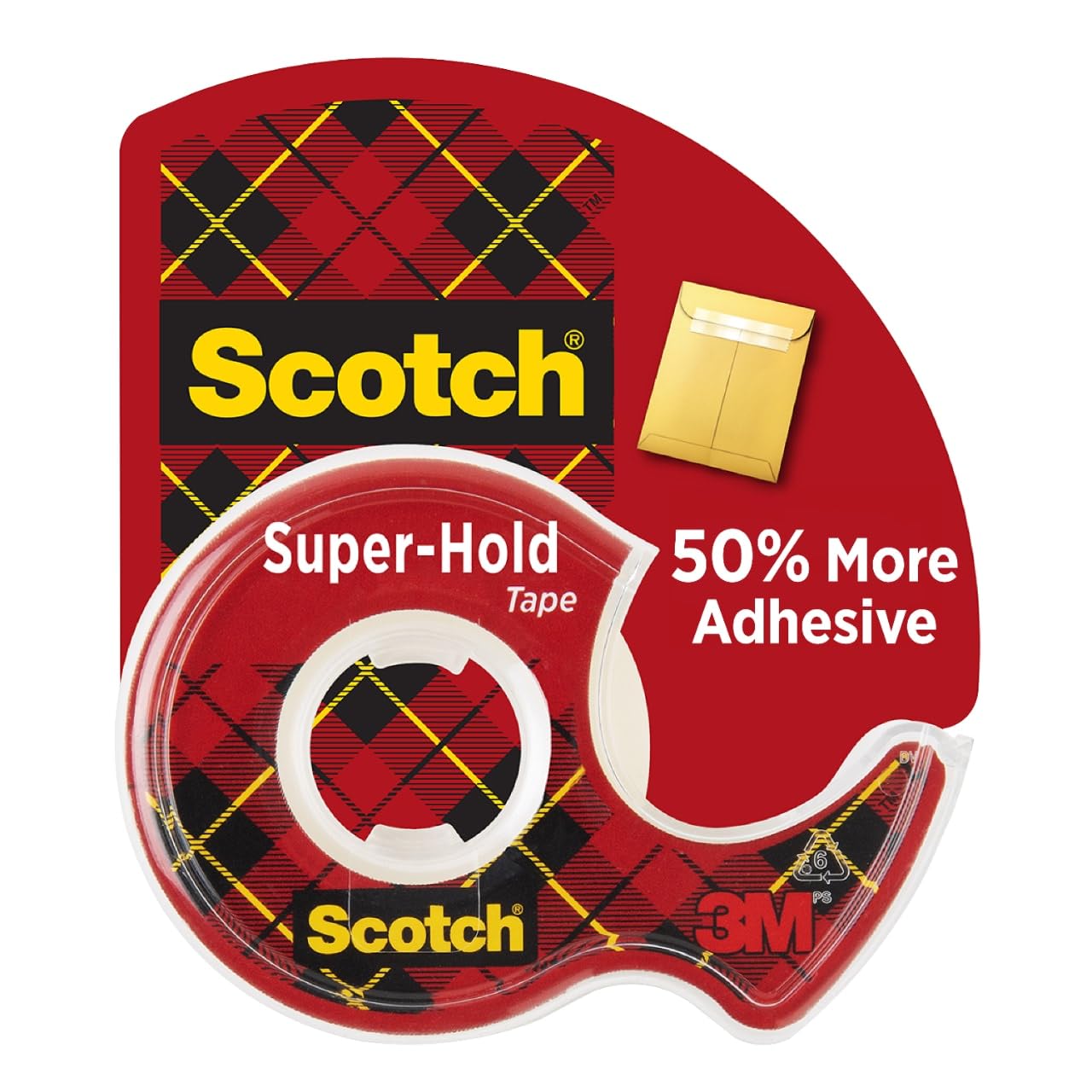 Scotch Super-Hold Tape, Transparent Finish, 50% More Adhesive, Trusted Favorite, 3/4 x 650 Inches, Dispensered (198)