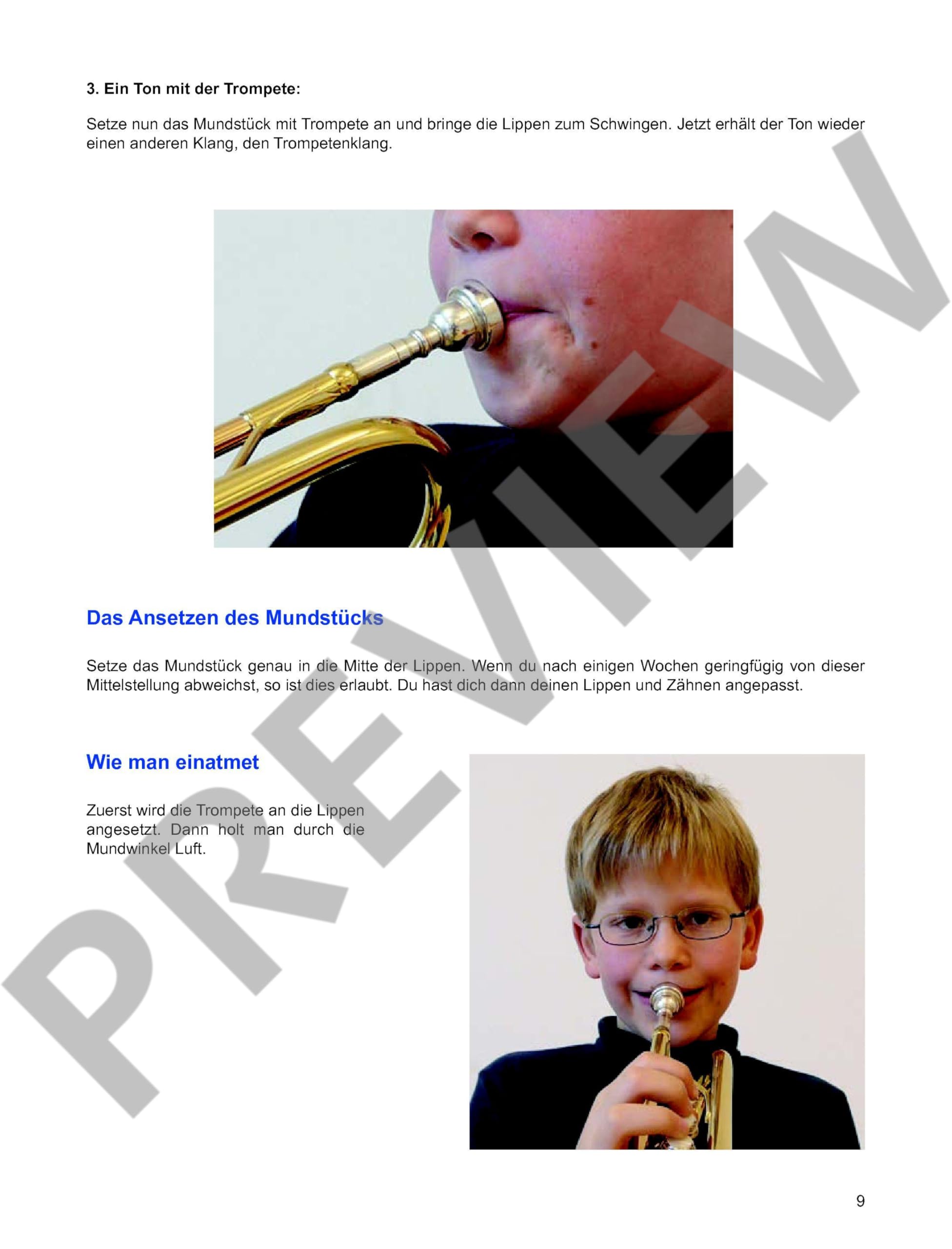 Trompetenschule für Anfänger: auch geeignet für Tenorhorn, Bariton und Euphonium. Band 1. Trompete.