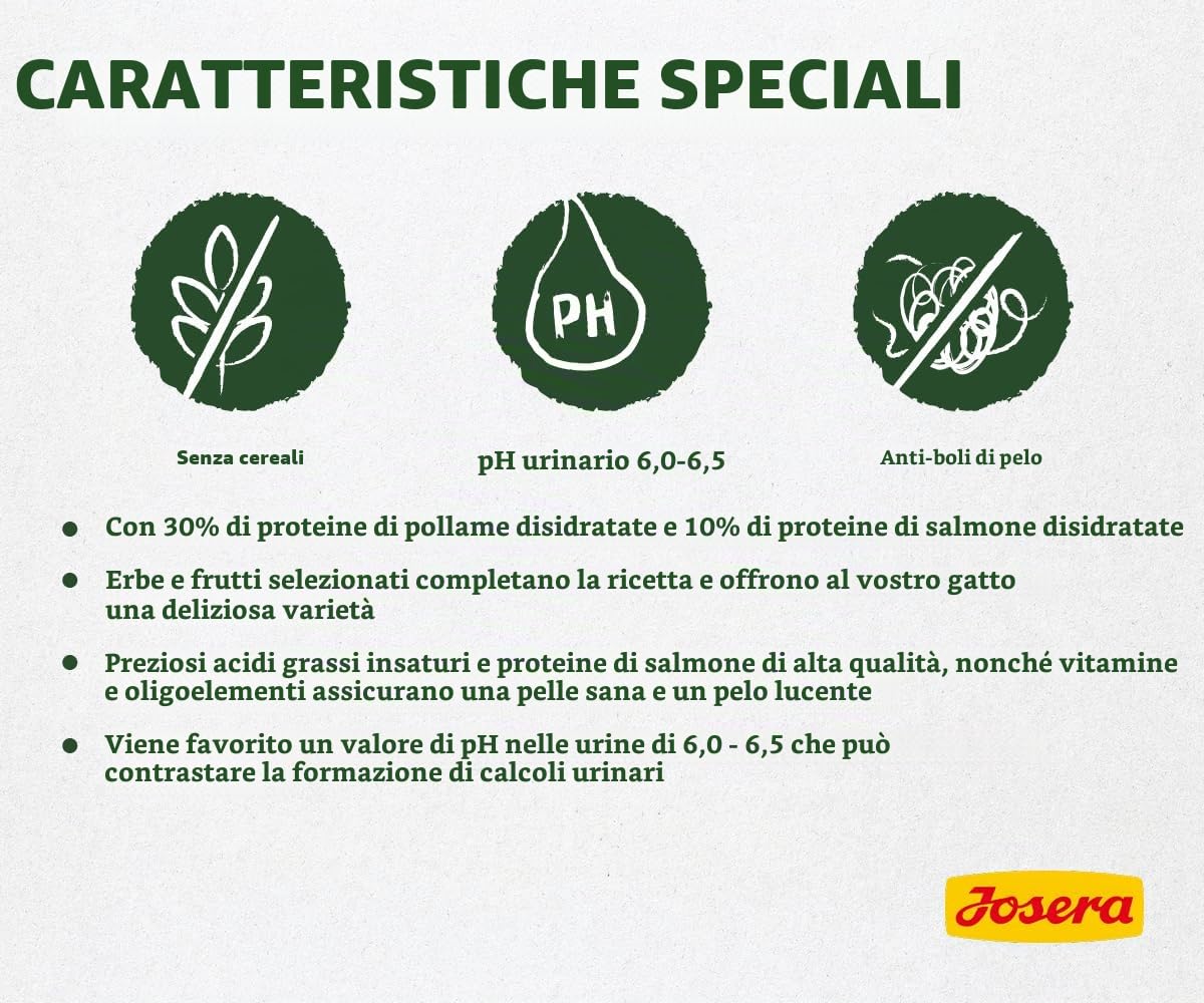 JOSERA Cibo Secco per Gatti Nature Cat - 10000 gr