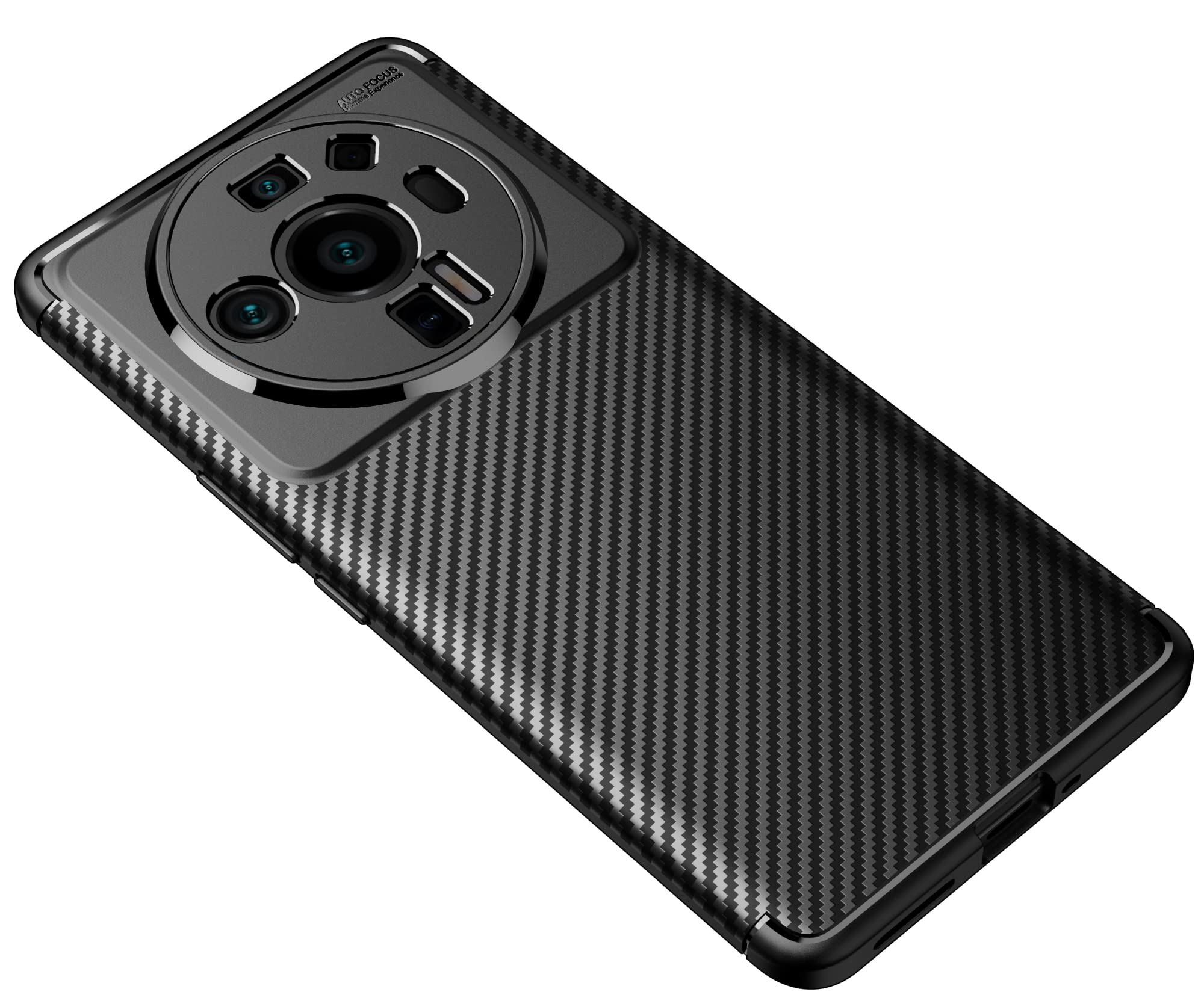 Case Compatible with Xiaomi Mi 12 Ultra Case Carbon Fiber Texture Design Cover Anti-Scratch Shock Absorption Case Made for Xiaomi Mi 12 Ultra Case (2022) (Carbon Black)