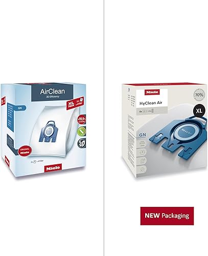 Miniatura 2 de Bolsas de aspiradora Miele Original AirClean 3D Efficiency GN para Miele Complete C2/C3, Classic C1, y modelos S8/S5/S2, filtros más del 99.9% del