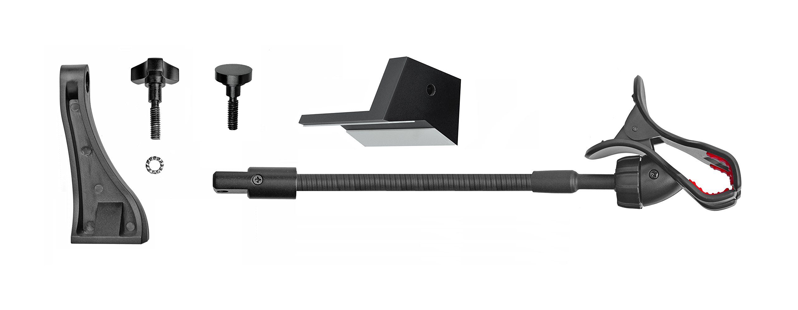 Bresser Smartphone Halter für Ferngläser/Teleskope mit Stativadapter und flexiblem Schwanenhals zur einfachen Ausrichtung und Montage des Smartphones, schwarz