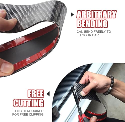 Vista 23 de Protector de umbral de puerta de automóvil, anticolisión, tira de goma impermeable para la mayoría de los automóviles