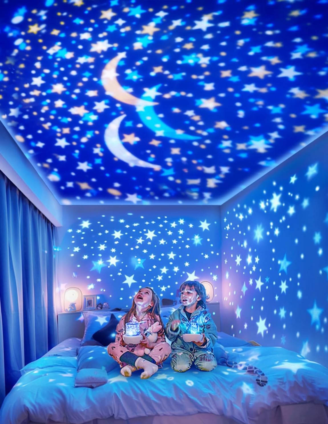 月明かり 91cm ×122cm Amazon.co.jp: 21セットのフィルム、ベビーベッドルームプロジェクター