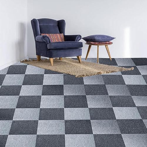 Miniatura 3 de Azulejos autoadhesivos antideslizantes, fáciles de despegar y pegar, azulejos cuadrados para alfombras, 12 azulejos12 pies cuadrados