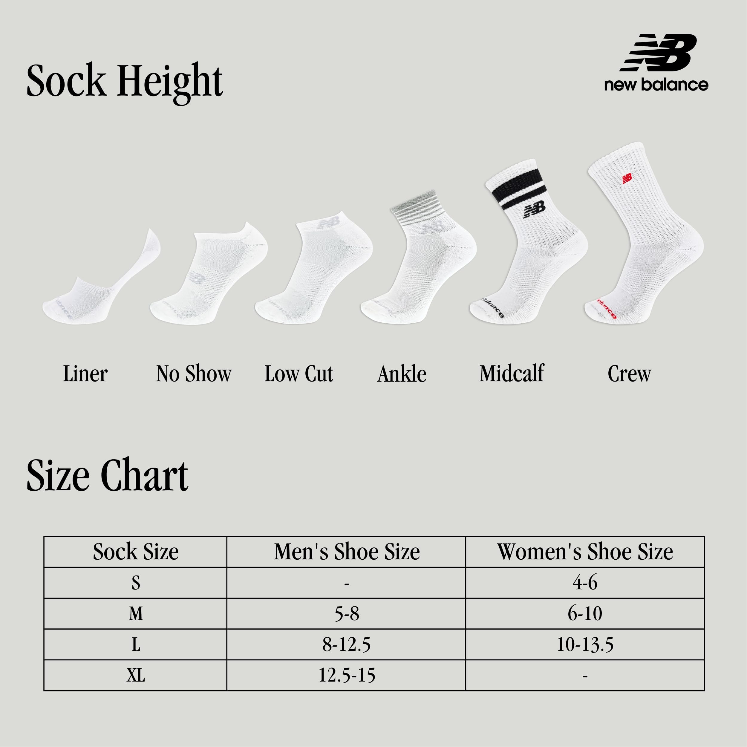 New Balance Performance Cushioned Ankle Socks - 6 Pairs - Moisture Wicking Caviglia 6 Paia Unisex - Adulto