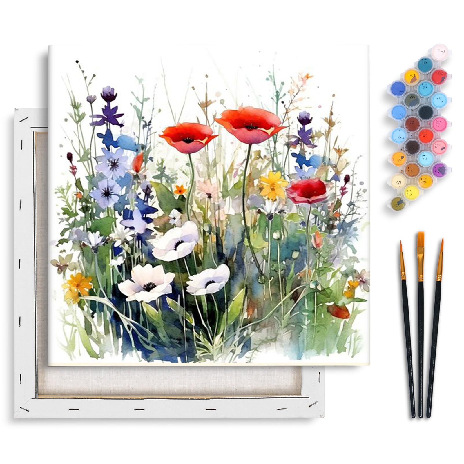 Paint by Numbers Kit - Flowers, Framed! -30 Paint by Numbers Kit - Flowers, Framed! -30
