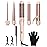 ANIEKIN 5 in 1 Curling Iron Set, Fast Heat Up Curling Wand from 3/8 to 1 1/4 Inch and a Thermal Brush Come with, Dual Voltage Hair Curler for Women All Hair Types and Travel Use, Gifts for Women,Pink
