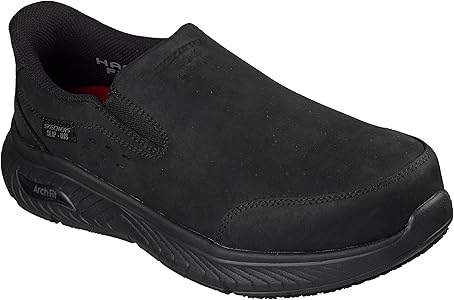 Amazon.com: Skechers for Work Arch Fit Crosser SR Safety Toe Slip