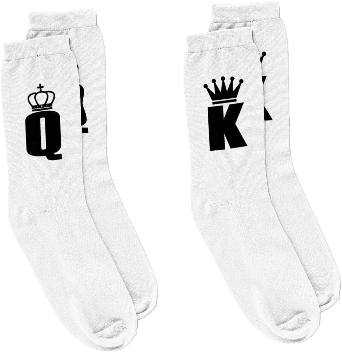 Mefunky king queen couple socks in love