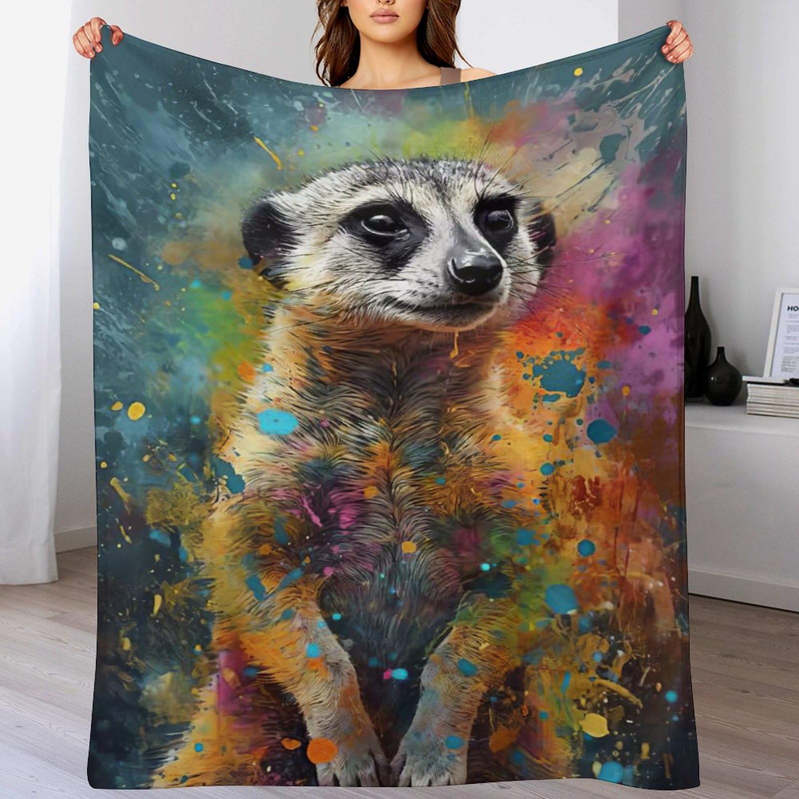 Plaid polaire suricate chaud et doux pour ne plus jamais avoir froid au lit