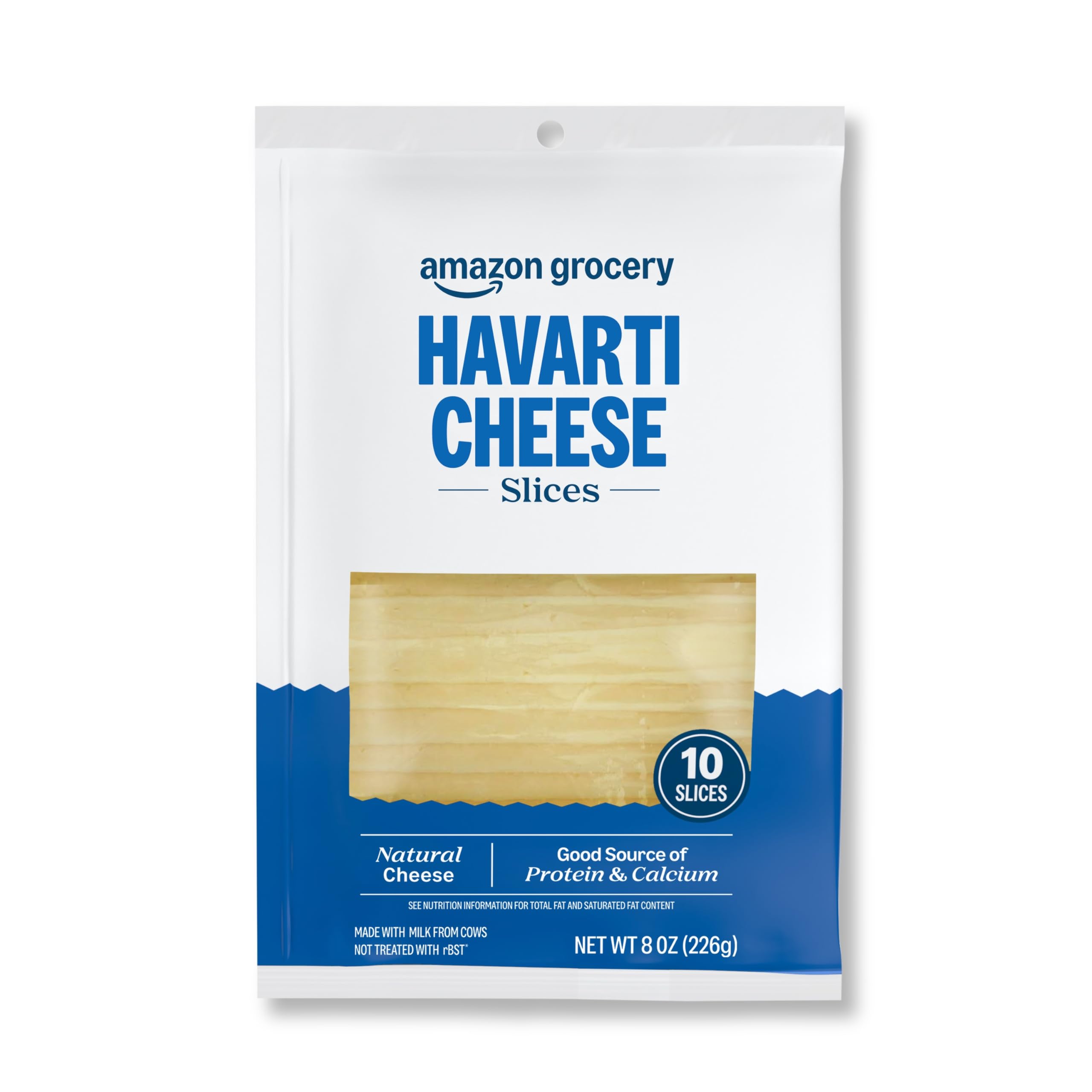 Amazon Grocery Havarti Cheese 8 Oz 10 Slices Previously Happy Belly Packaging May Vary