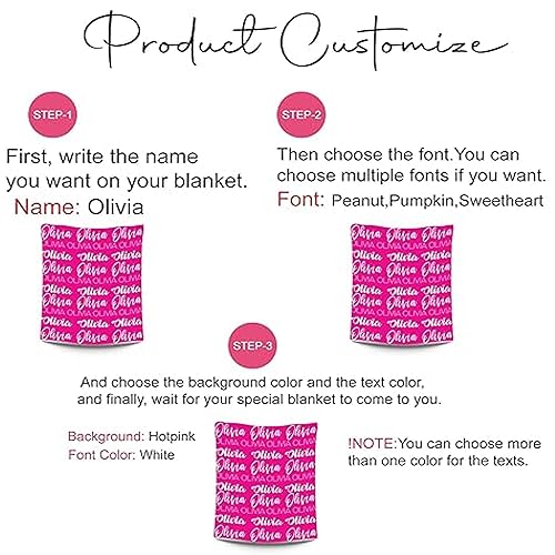 Miniatura 4 de Custom Blanket With Text Personalized Throw Blankets For Adult Kid Birthday Customized Valentines Day Gift Blankets Custom Blanket With Text Collage